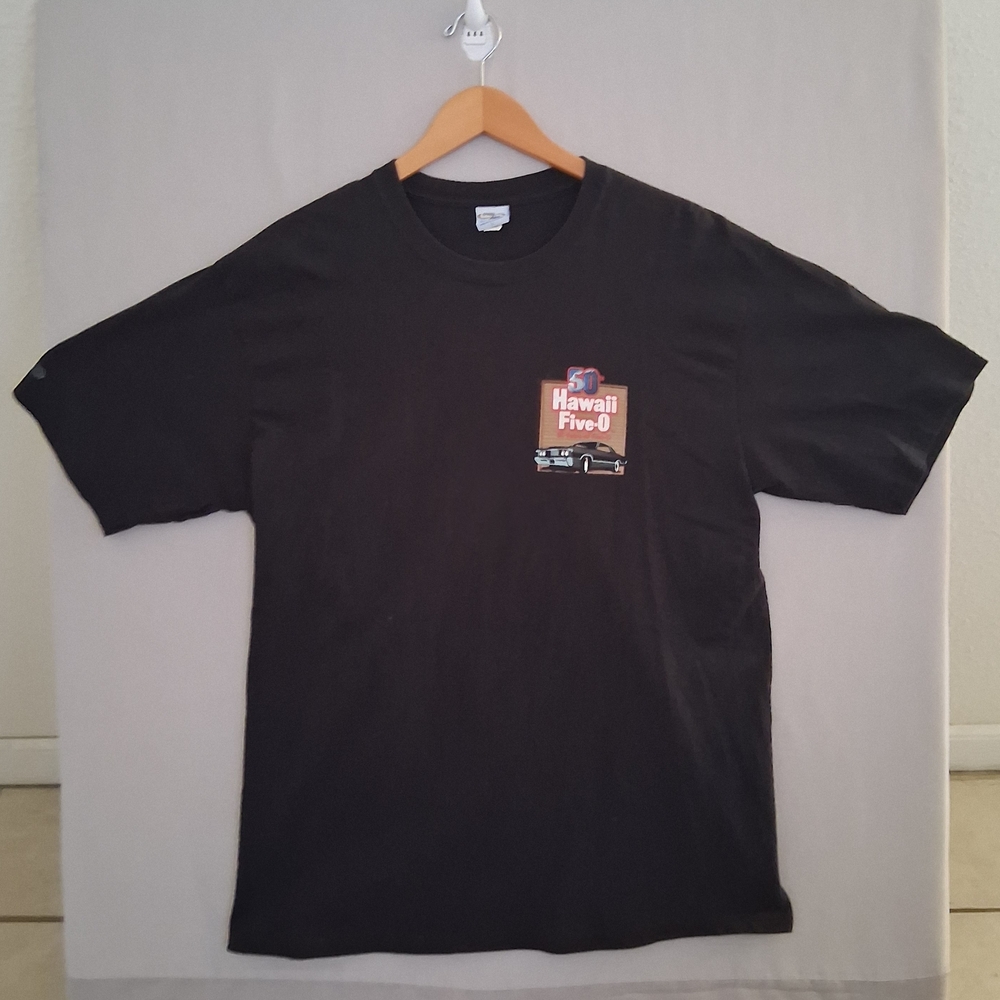 Hawaii Five-O :  50th Anniversary T-Shirt : XL : 2-Side Design : Bookem'  Danno!